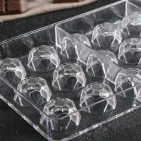 Форма для конфет и шоколада KONFINETTA «Бриллиант», 27,5×13,5 см, 21 ячейка d=2,5 см, цвет прозрачный Форма для конфет и шоколада KONFINETTA «Бриллиант», 27,5×13,5 см, 21 ячейка d=2,5 см, цвет прозрачный