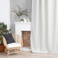 Штора портьерная Этель &laquo;Классика&raquo; цвет светло серый, на шторн.ленте 270х300 см,100% п/э