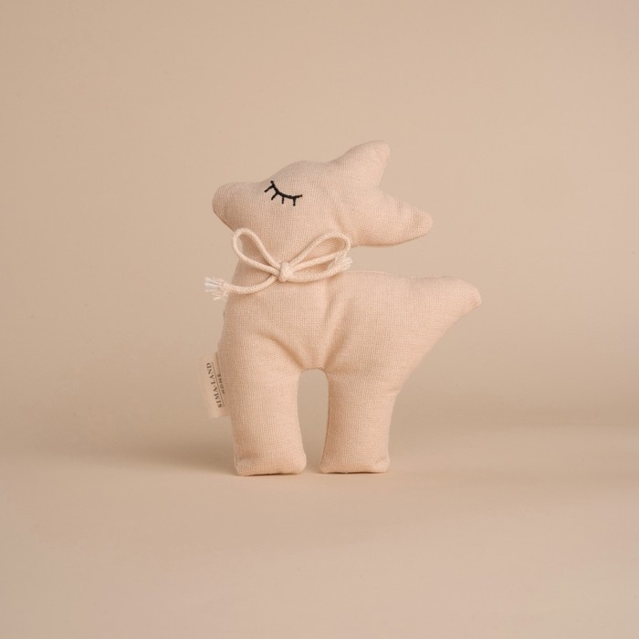 Мягкая игрушка &laquo;Оленёнок&raquo;, 15 см, цвет бежевый, с бантиком