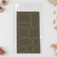 Набор заплаток для верхней одежды, клеевые, лист 10 × 18 см, 10 шт, цвет хаки Набор заплаток для верхней одежды, клеевые, лист 10 × 18 см, 10 шт, цвет хаки