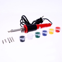 Прибор для выжигания по дереву, 6 красок + 5 насадок Прибор для выжигания по дереву, 6 красок + 5 насадок