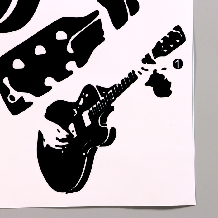 Наклейка 3Д интерьерная Гитарист 40*40см Наклейка 3Д интерьерная Гитарист 40*40см
