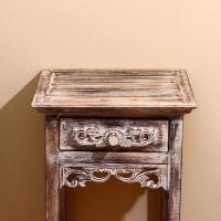 Тумба "Старый Бали" 40х40х80 см, дерево албезия, светло-коричневый