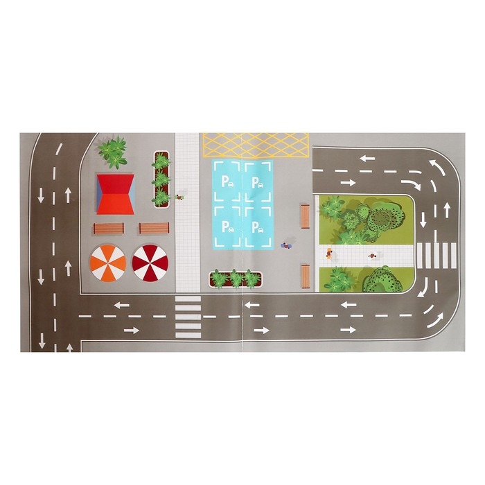 Автотрек &laquo;Виражи&raquo;, световые и звуковые эффекты, работает от батареек