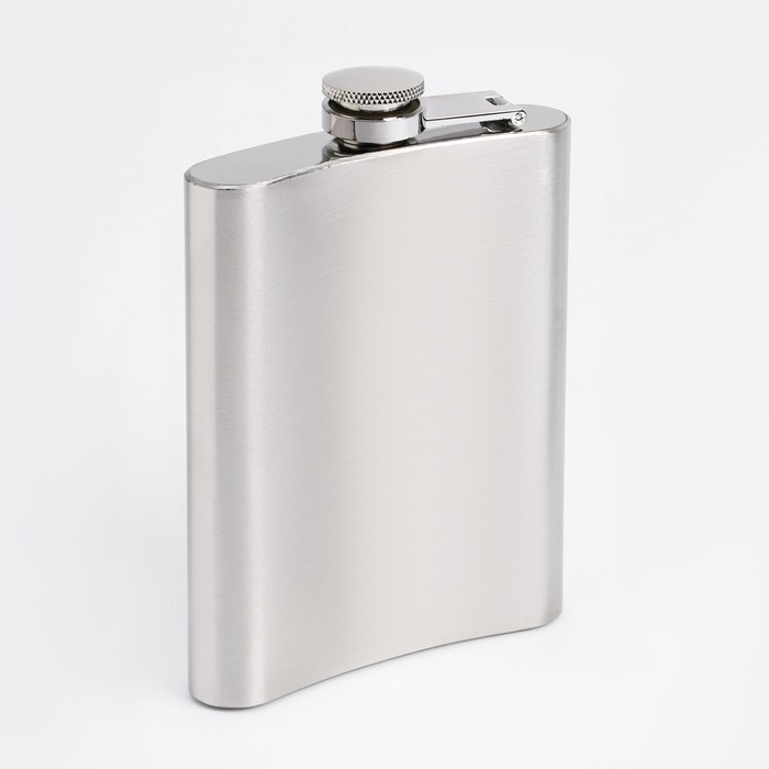 Фляжка для алкоголя "Ну&hellip;если праздник", нержавеющая сталь, 240 мл, с воронкой
