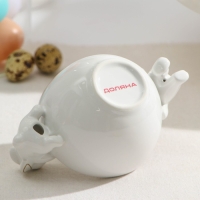 Салатник Доляна &laquo;Зайка в золотом&raquo;, 240 мл, 15,5&times;10&times;10см