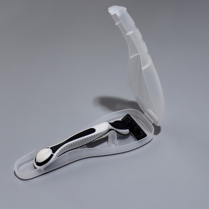 Органайзер для бритвы, с крышкой, 16,6 × 5,2 × 3 см, цвет прозрачный Органайзер для бритвы, с крышкой, 16,6 × 5,2 × 3 см, цвет прозрачный