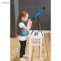 Телескоп детский &laquo;Юный астроном&raquo;, 20х, 40х, 60х, с штативом, цвета МИКС