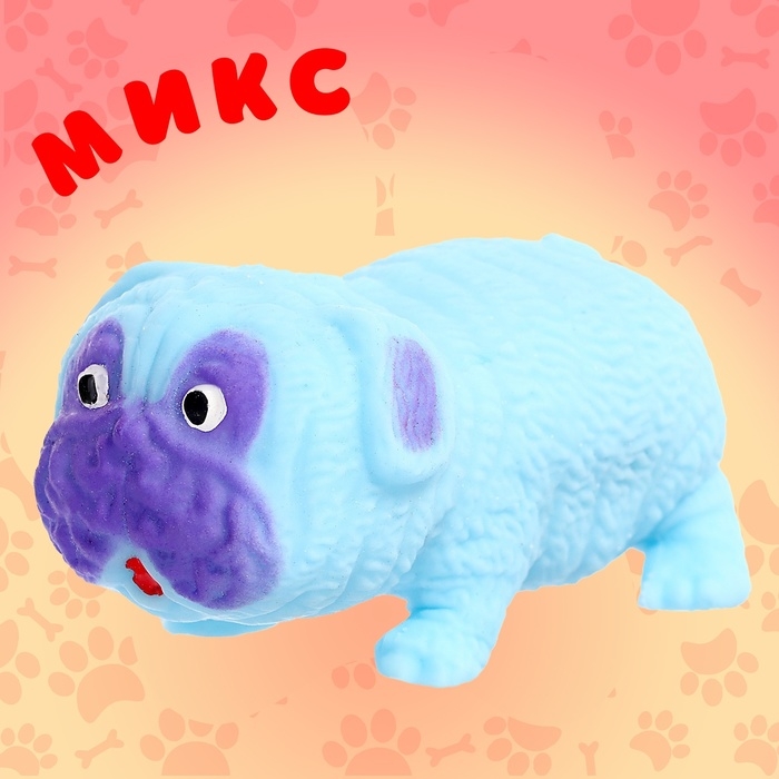 Фигурка-тянучка &laquo;Собака&raquo;, цвет МИКС