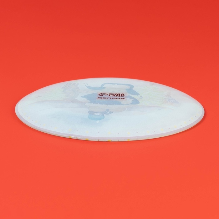 Блюдо сервировочное стеклянное «Зимний медвежонок. Каток», d=19 см Блюдо сервировочное стеклянное «Зимний медвежонок. Каток», d=19 см