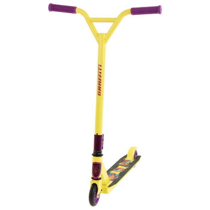 Самокат-снегокат 2 в 1 GRAFFITI, трюковой Самокат-снегокат 2 в 1 GRAFFITI, трюковой