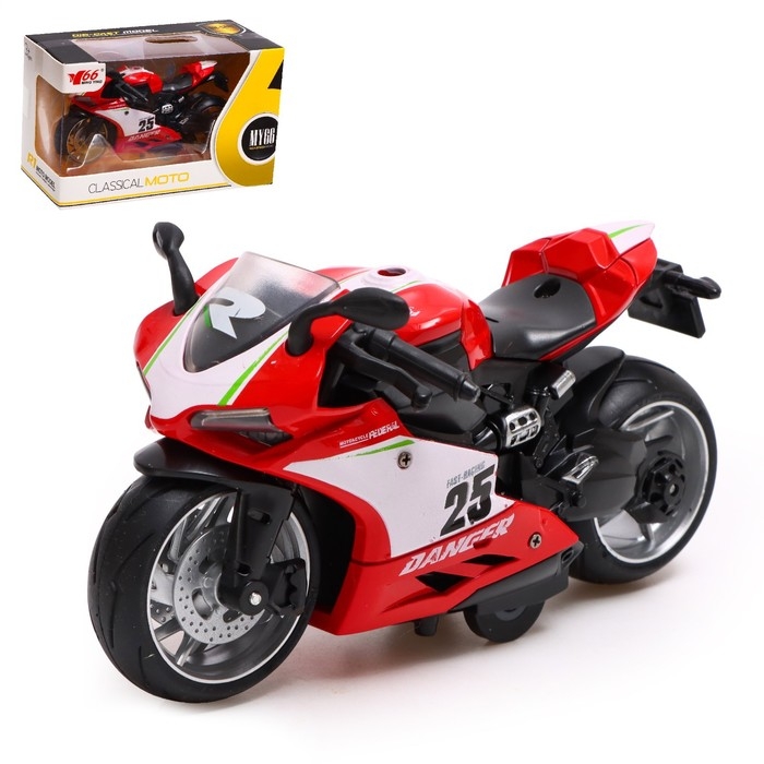 Мотоцикл металлический «СпортБайк», масштаб 1:12, МИКС Мотоцикл металлический «СпортБайк», масштаб 1:12, МИКС