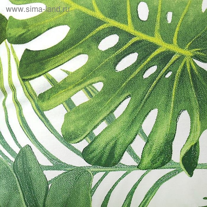 Постельное бельё Постельное бельё "Этель" 1,5 сп., Монстера, размер 143х215 см, 150х214 см, 70х70 см - 2 шт