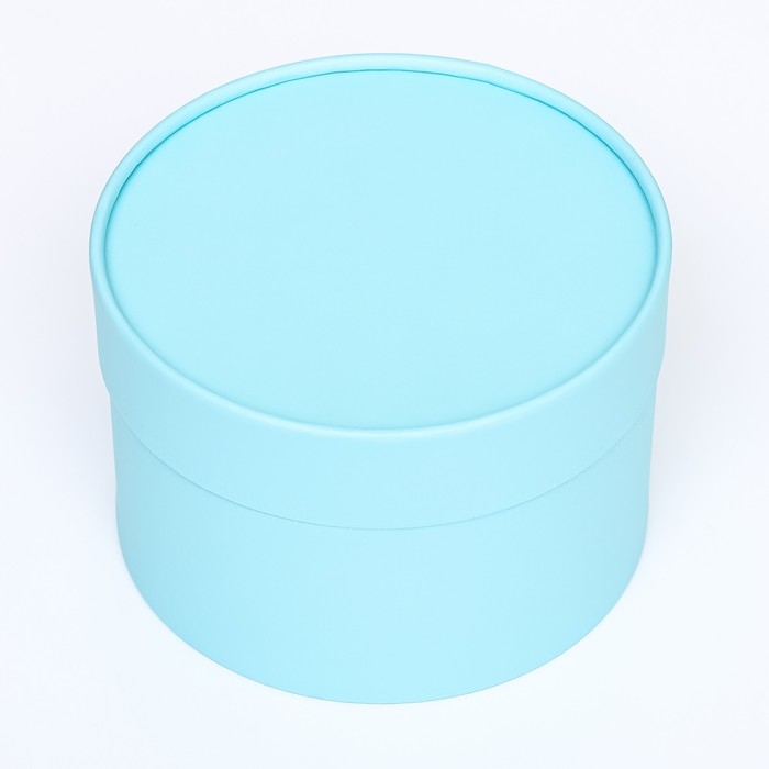 Подарочная коробка "Аквамарин" голубой, завальцованная без окна, 16 х 9 см