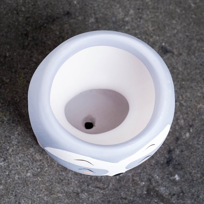 Горшок "Милый Енот" розовый, 6х11см