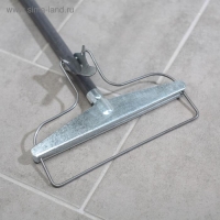 Тряпкодержатель, ручка 120 см, 19&times;2&times;122 см, цвет МИКС