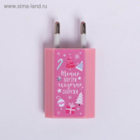 Зарядное устройство, попсокет, наушники, флешка и штекер &laquo;Magic winter box&raquo;, набор