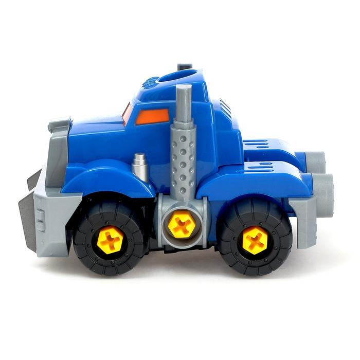 Конструктор-машина &laquo;Мега робот&raquo;, 3 в 1, со световым шуруповёртом, работает от батареек