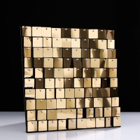 Панель с пайетками для фотозоны 30*30см золотая Панель с пайетками для фотозоны 30*30см золотая