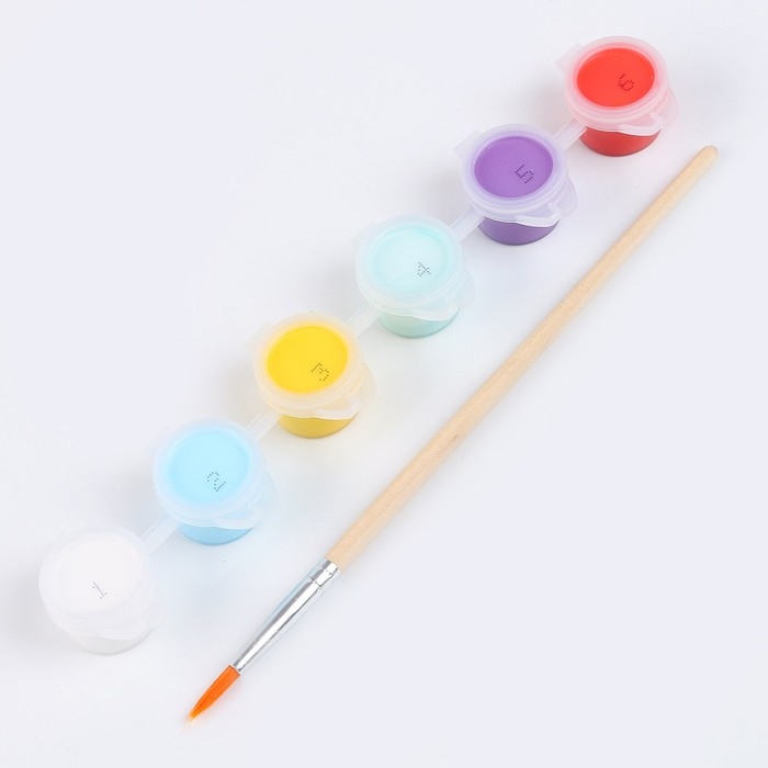 Картина по номерам для детей &laquo;Единорожки-друзья&raquo;, 15 х 15 см