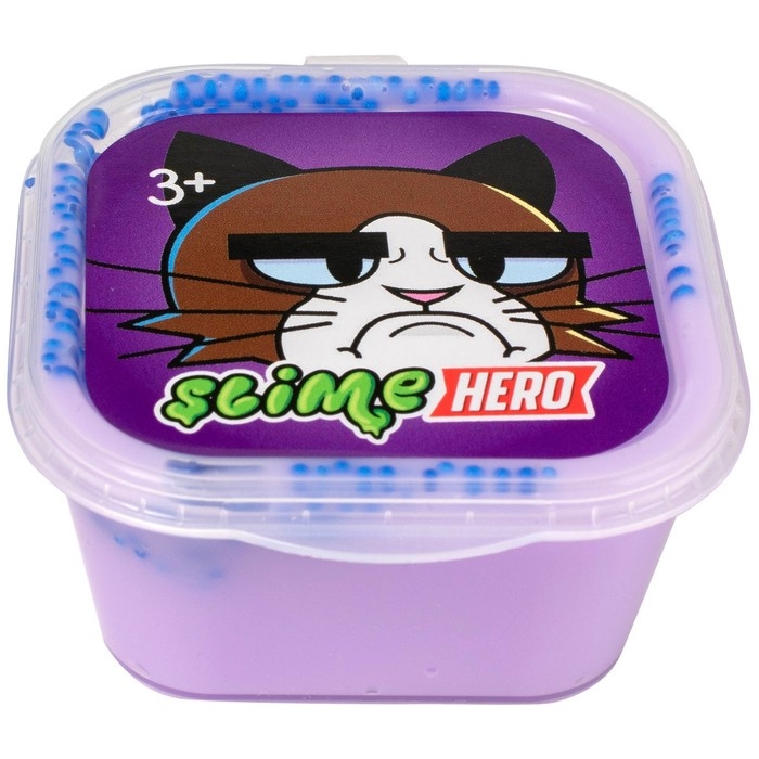 Слайм &laquo;Slime HERO. Кот&raquo;, сиреневый 60 г
