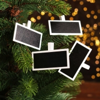 Набор декоративных прищепок &laquo;Таблички&raquo; 7&times;4,8&times;1,2 см, набор 4 шт.