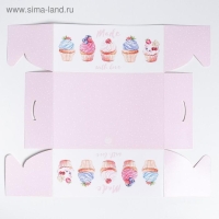 Коробка для капкейков, кондитерская упаковка, 6 ячеек &laquo;Made with love&raquo;, 23 х 16 х 10 см