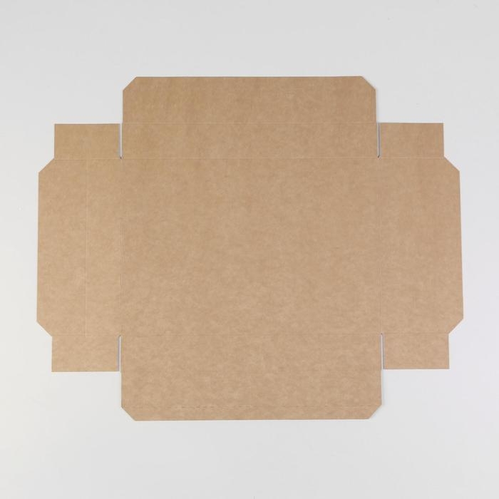 Коробка подарочная складная крафтовая, упаковка, 30 х 20 х 9 см