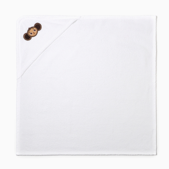 Махровое полотенце с уголком Махровое полотенце с уголком "Чебурашка" 75*75 см, хлопок 100%