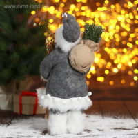 Дед Мороз "В сером тулупе со снегоступами" 30 см Дед Мороз "В сером тулупе со снегоступами" 30 см