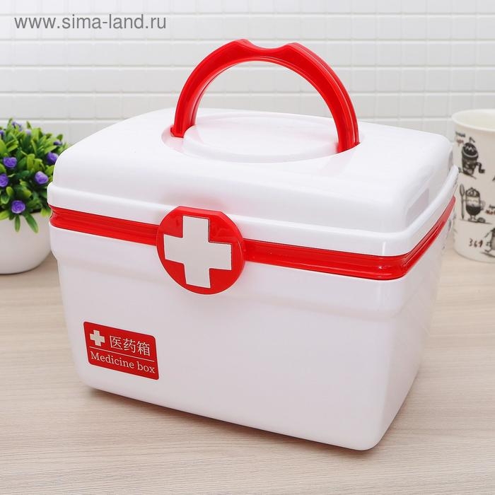 Аптечка, 22&times;18&times;16 см, цвет красный