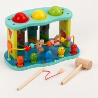 Логический центр 3 в 1 Стучалка + Рыбалка + Серпантинка &laquo;Море&raquo; 16 &times; 26 &times; 13,5 см