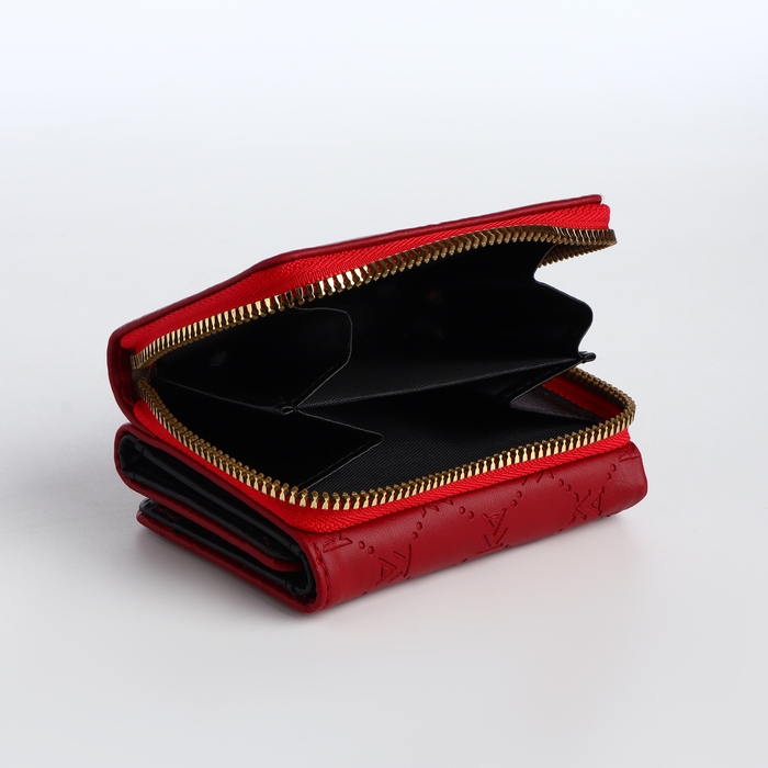 Кошелёк женский на кнопке, цвет красный Кошелёк женский на кнопке, цвет красный