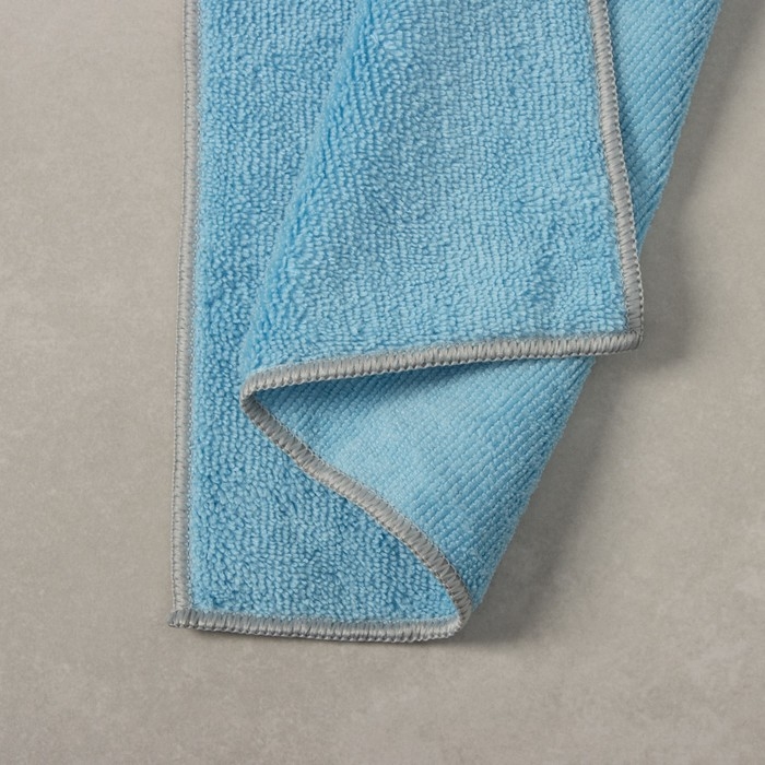 Тряпка для пола Raccoon, 250 г/м², 50×30 см, микрофибра, с оверлоком, 1 шт, цвет голубой Тряпка для пола Raccoon, 250 г/м², 50×30 см, микрофибра, с оверлоком, 1 шт, цвет голубой