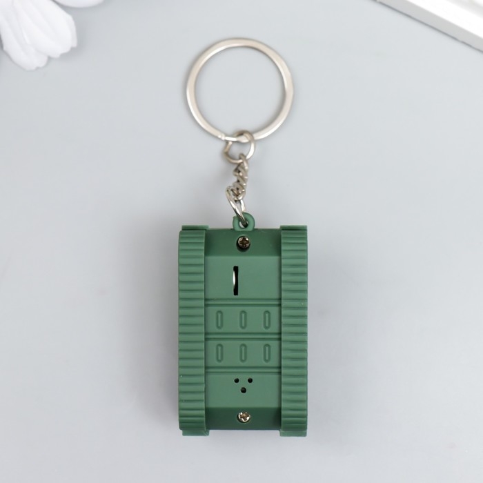 Фонарик свет, звук "Танк" 2,8х5,1х2,9 см