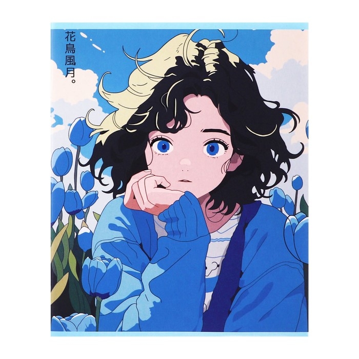 Тетрадь 48 листов в клетку Calligrata Тетрадь 48 листов в клетку Calligrata "Аниме", картонная обложка, глянцевая ламинация, блок офсет МИКС