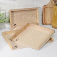 Доски для пельменей Доляна &laquo;Хозяюшка&raquo;, 3 шт: 40&times;30 см, 30&times;30 см, 30&times;21 см, берёза