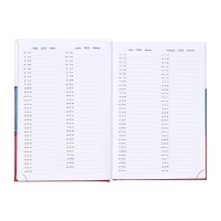 Ежедневник датированный 2025 года, deVENTE. Flag, A5 168 листов, твердая обложка кожзам с поролоном, тиснение фольгой, перфорация, ляссе, блок 70 г/м2 Ежедневник датированный 2025 года, deVENTE. Flag, A5 168 листов, твердая обложка кожзам с поролоном, тиснение фольгой, перфорация, ляссе, блок 70 г/м2