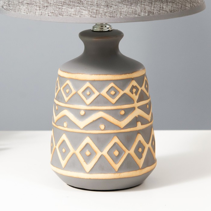 Лампа настольная 16309/1GR E14 40Вт серый 20х20х32 см RISALUX Лампа настольная 16309/1GR E14 40Вт серый 20х20х32 см RISALUX