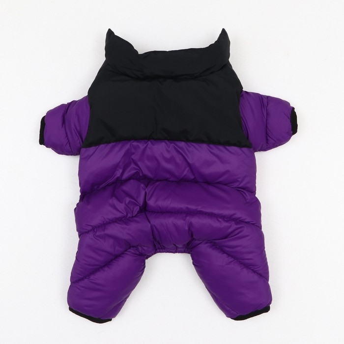 Комбинезон Комбинезон "Умка", размер 12 (ДС 28 см, ОГ 38 см, ОШ 27 см), чёрно-фиолетовый
