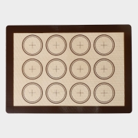 Армированный коврик для выпечки &laquo;Макарон.Плюс&raquo;, силикон, 42&times;29,5 см, цвет МИКС