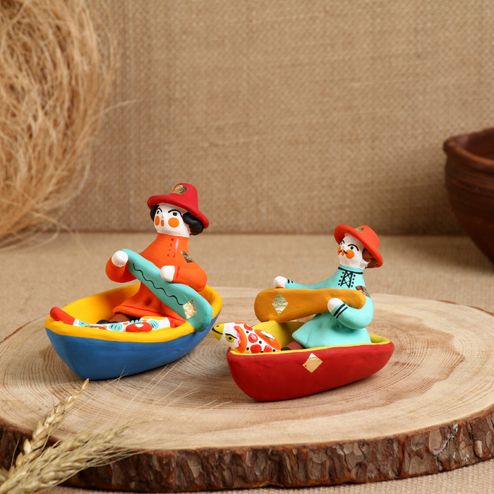 Дымковская игрушка Дымковская игрушка "Мужик в лодке"