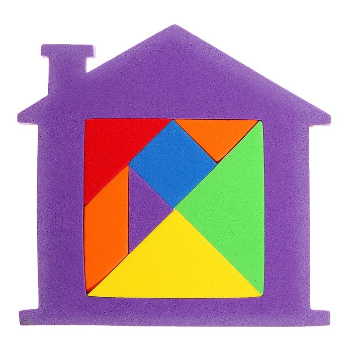Танграм &laquo;Домик&raquo;, цвета МИКС