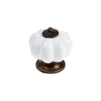 Ручка-кнопка ТУНДРА, d=39, пластик, белая Ручка-кнопка ТУНДРА, d=39, пластик, белая