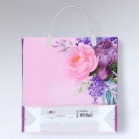 Пакет "Приятный букет", мягкий пластик, 30 х 30 х 9 , 140 мкм Пакет "Приятный букет", мягкий пластик, 30 х 30 х 9 , 140 мкм