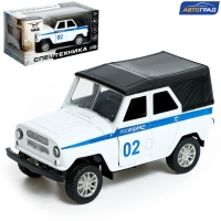 Машина металлическая УАЗ Hunter &laquo;Полиция&raquo;, инерция, 1:32, свет и звук