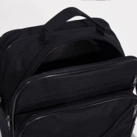 Сумка мужская на молниях Luris, длинный ремень, цвет чёрный Сумка мужская на молниях Luris, длинный ремень, цвет чёрный