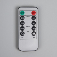 Светодиодные свечи на прищепках 19 см, 6 штук, батарейки АААх1 (не в комплекте), пульт ДУ, свечение тёплое белое