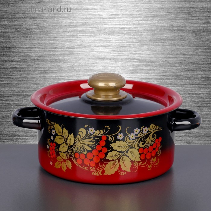 Кастрюля эмалированная, 2 л, ручка МИКС Кастрюля эмалированная, 2 л, ручка МИКС