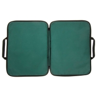 Папка для чертежей и рисунков А3, 470 х 350 х 20 мм, с ручками, текстильная, Calligrata Стандарт, Зеленая, плотность 600D Папка для чертежей и рисунков А3, 470 х 350 х 20 мм, с ручками, текстильная, Calligrata Стандарт, Зеленая, плотность 600D